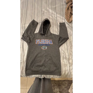 Miami Hurricanes‎ Hoodie Mens MRDIUM GRAY Spell Out College Football Pullover